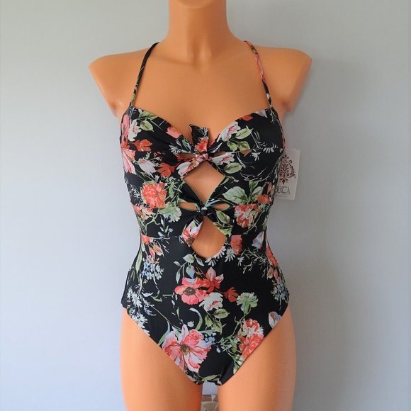 BECCA Other - Becca One Piece Cutout Bow Swimsuit NWT